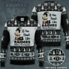 NFL Las Vegas Raiders Black Silver Merry Christmas Sweater