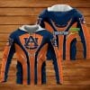 NCAA Auburn Tigers Orange Navy Blue Pullover Hoodie