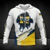 NCAA Michigan Wolverines White Maize Zip Up Hoodie