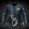 NCAA Notre Dame Fighting Irish Skull Blue Pullover Hoodie