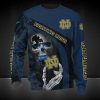NCAA Notre Dame Fighting Irish Skull Blue Sweatshirt