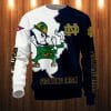 NCAA Notre Dame Fighting Irish White Blue Sweatshirt