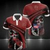 NCAA Oklahoma Sooners Skull Crimson Black Polo Shirt