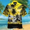 NCAA Iowa Hawkeyes Coconut Tree Gold Hawaiian Shirt