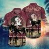 NCAA Florida State Seminoles Coconut Tree Garnet Gold Hawaiian Shirt