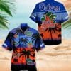 NCAA Florida Gators Coconut Tree Blue Orange Hawaiian Shirt