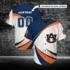 NCAA Auburn Tigers Custom Name Number Baseball Jersey