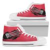 NCAA Arkansas Razorbacks Scratch Of The Wolf High Top Shoes