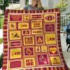 NCAA Arizona State Sun Devils Maroon Fleece Blanket