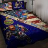 NCAA Kansas Jayhawks American Flag Mascot Bedding Set
