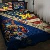 NCAA Michigan Wolverines Navy Blue Mascot Bedding Set