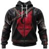 NCAA Cincinnati Bearcats Custom Name Number Warrior Zip Up Hoodie