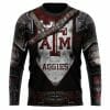 NCAA Texas A&M Aggies Custom Name Number Warrior Sweatshirt