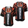 NFL Cincinnati Bengals Black Orange Baseball Jersey