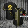 NCAA Iowa Hawkeyes Custom Name Black Baseball Jersey
