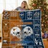 NCAA Texas Longhorns Navy Blue Orange Quilt Blanket