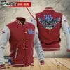 NCAA Kentucky Wildcats Custom Name Red Grey Baseball Jacket