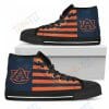 NCAA Auburn Tigers Navy Blue Orange High Top Shoes