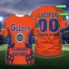 NCAA Florida Gators Custom Name Number Orange T-Shirt