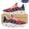NCAA Illinois Fighting Illini Custom Name Orange Blue Max Soul Shoes