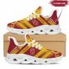 NCAA USC Trojans Custom Name Cardinal Gold Max Soul Shoes