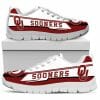 NCAA Oklahoma Sooners Custom Name Crimson White Running Shoes