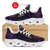 NCAA Washington Huskies Custom Name Black Purple Max Soul Shoes