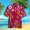 NCAA USC Trojans Cardinal Flowers Gold Hawaiian Shirt