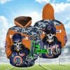 NCAA Florida Gators Skull Orange Camo Pullover Hoodie