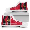 NCAA Louisville Cardinals Red Black High Top Shoes