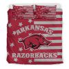 NCAA Arkansas Razorbacks Star Mashup Column Bedding Set