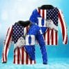 NCAA Duke Blue Devils American Flag Pullover Hoodie