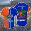 NCAA Florida Gators Mascot Blue Orange Baseball Jersey