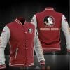 NCAA Florida State Seminoles Red Grey Baseball Jacket