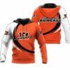 NFL Cincinnati Bengals Orange White Pullover Hoodie