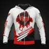 NFL Tampa Bay Buccaneers White Red Zip Up Hoodie