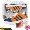 NCAA Illinois Fighting Illini Orange Blue Stripes Stan Smith Shoes