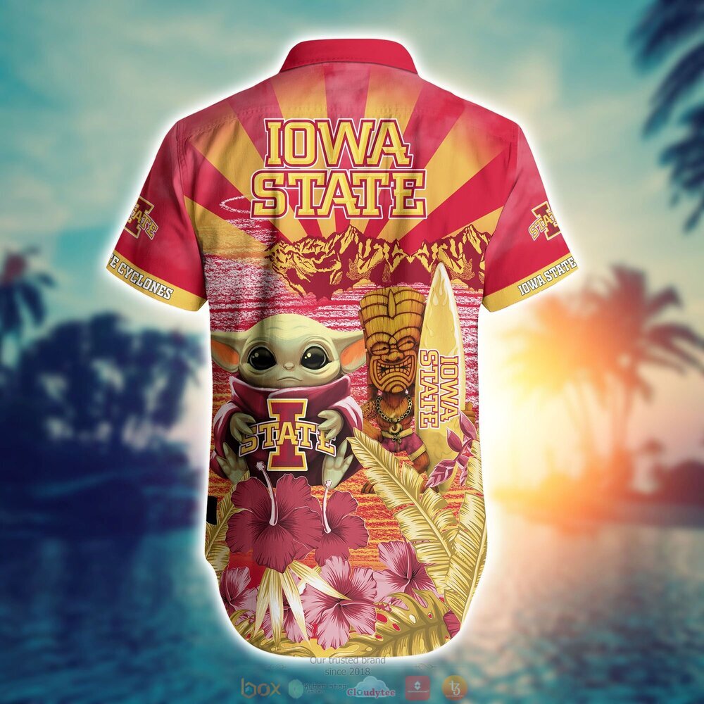 NCAA Iowa State Cyclones Baby Yoda Hawaiian Shirt NCAA Iowa State Cyclones Baby Yoda Hawaiian Shirt