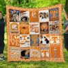 NCAA Tennessee Volunteers Orange White Quilt Blanket V3
