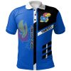 NCAA Kansas Jayhawks Custom Text Blue Black Polo Shirt