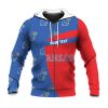 NCAA Kansas Jayhawks Custom Text Special Zip Up Hoodie
