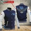 NCAA Kentucky Wildcats Custom Name Navy Blue Baseball Jacket
