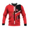 NCAA Louisville Cardinals Custom Text Red Black Pullover Hoodie