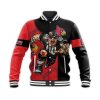 NCAA Louisville Cardinals Custom Number Red Black Baseball Jacket