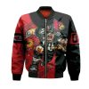 NCAA Louisville Cardinals Custom Number Red Black Bomber Jacket