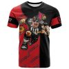 NCAA Louisville Cardinals Custom Number Red Black T-Shirt
