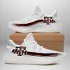 NCAA Texas A&M Aggies White Maroon Yeezy Boost Sneakers