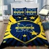 NCAA Michigan Wolverines Navy Blue Maize Bedding Set