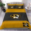 NCAA Missouri Tigers Gold Black Bedding Set