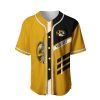 NCAA Missouri Tigers Custom Text Gold Black Baseball Jersey